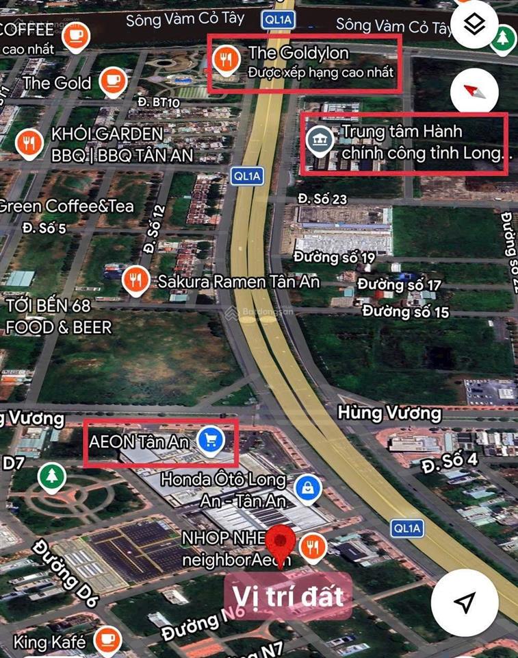 Chính chủ ra gấp lô đất đ. n4, sát aeon tân an, long an giá 4tỷ820 tl cho khách công chứng