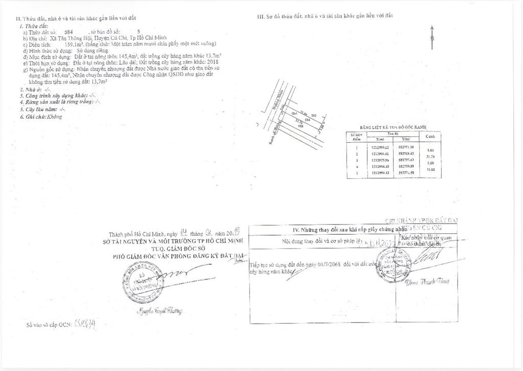 Bán gấp lô đất mặt tiền đường trần tử bình 159m2, sổ hồng riêng, giá 1 tỷ 300tr