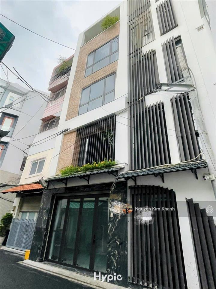 Nhà đẹp thang máy  hồ cá koi  hxh phú nhuận  84m2 5t  ngang 7.5m  nội thất gỗ đỏ cao cấp