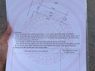 Chính chủ gửi bán lô đất 80m² thôn thượng (trước là nội đồng con) xã tiến thắng, mê linh