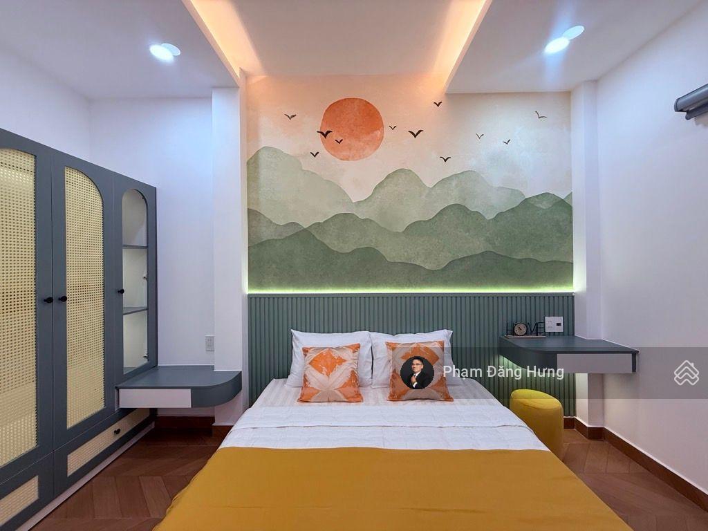 Nhà full nội thất, bình thạnh, 3 tầng, sát hẻm oto nơ trang long, 63.7m2 ngang 5.3m. chỉ 7.4 tỷ