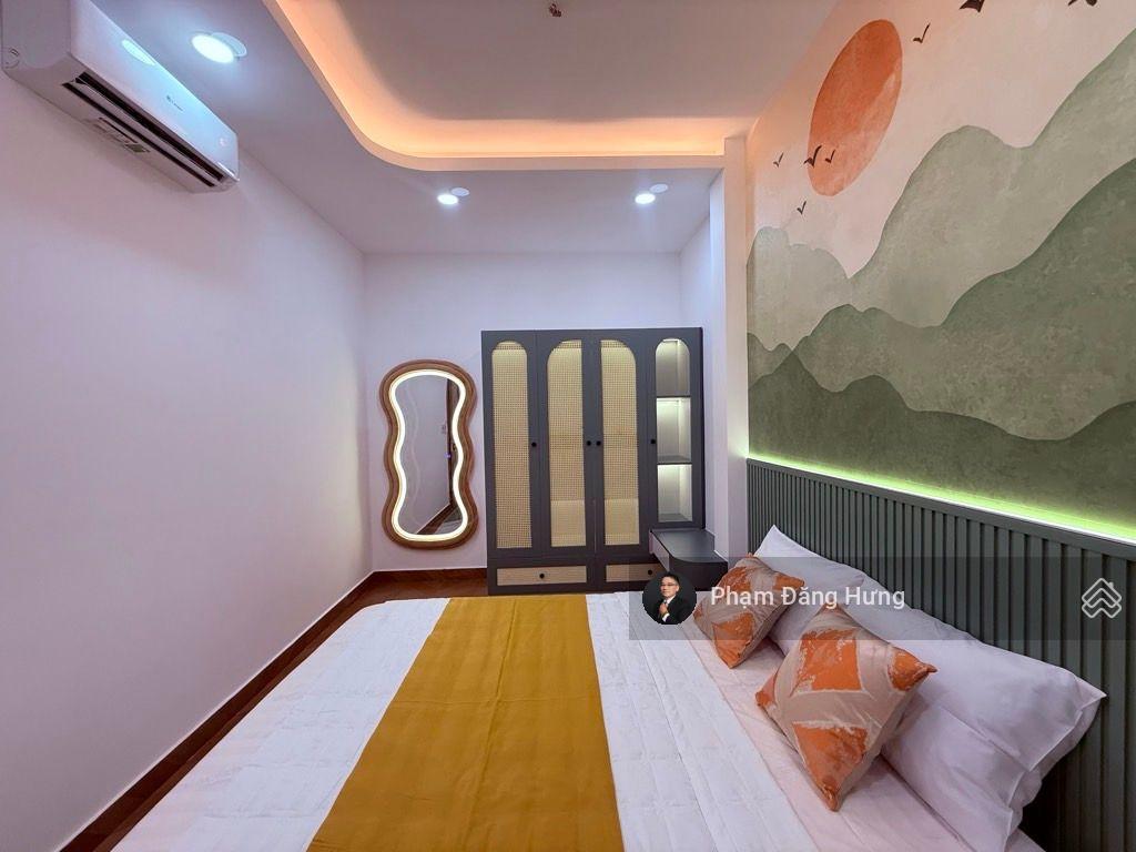 Nhà full nội thất, bình thạnh, 3 tầng, sát hẻm oto nơ trang long, 63.7m2 ngang 5.3m. chỉ 7.4 tỷ