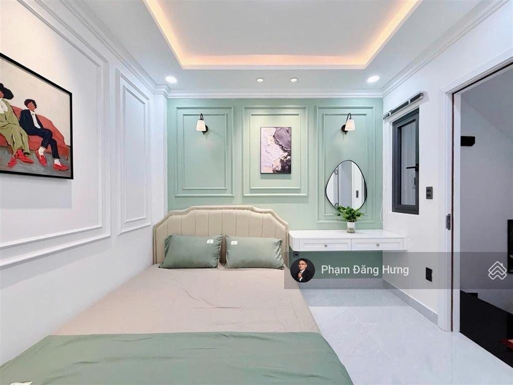 Nhà bình thạnh full nội thất, hẻm oto sát mặt tiền phan đăng lưu, giáp quận 1, 4 tầng, 40m2