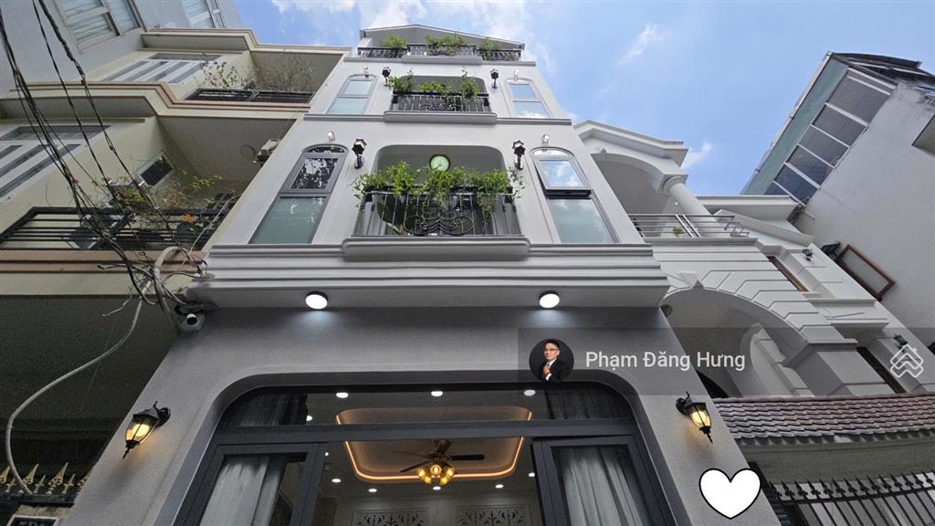 Nhà bình thạnh full nội thất, hẻm oto sát mặt tiền phan đăng lưu, giáp quận 1, 4 tầng, 40m2