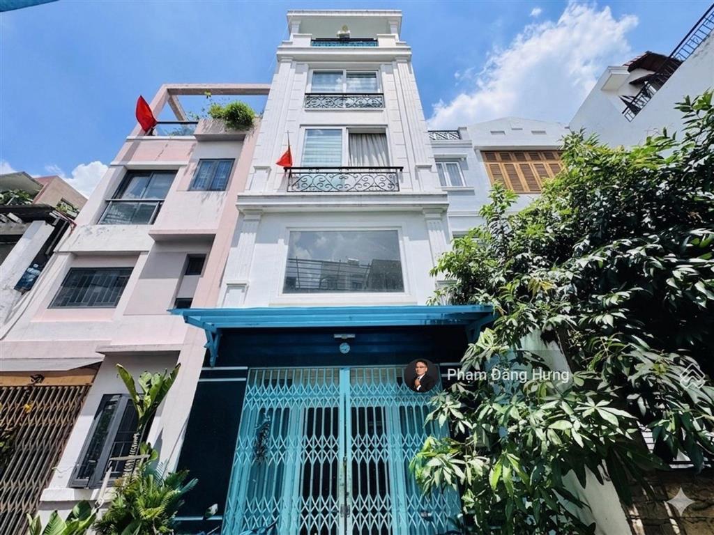 Nhà 2 mặt tiền hẻm 4m, gần nguyễn văn đậu, bình thạnh, giáp phú nhuận, 51m2, 5 tầng, 8.6 tỷ