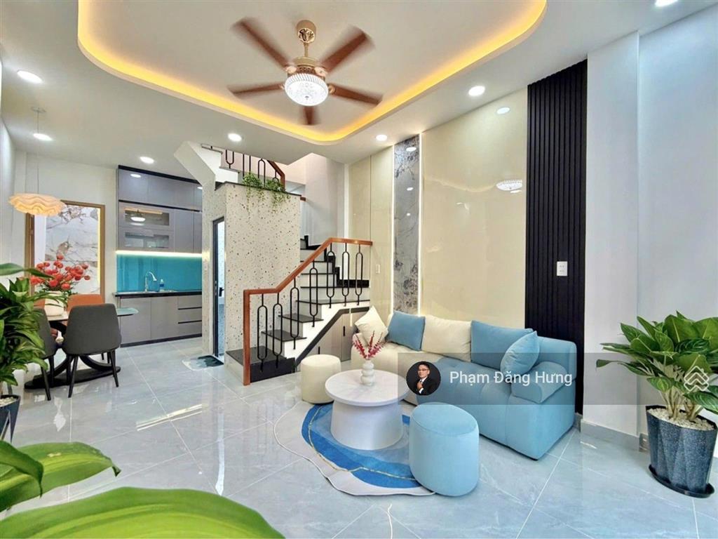 Bán gấp giảm 1.2ty còn 5.15 tỷ| nhà đẹp chu văn an bình thạnh | 3pn | full nội thất|có pn tầng trệt