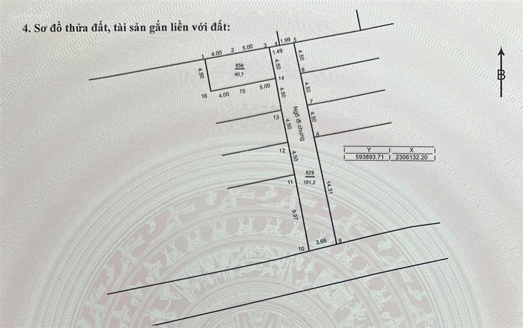 Bán lô đất 40,7m2 ngõ chợ xóm 2 chương dương, thường tín, hn