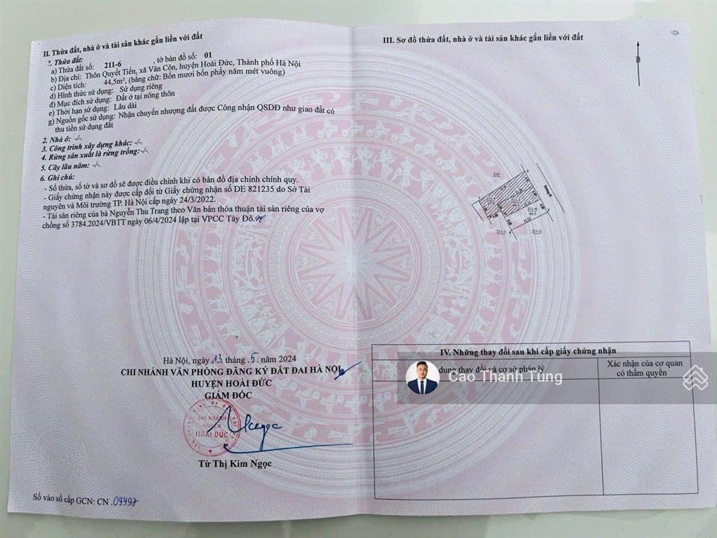 Hot bán nhanh mảnh đất cực đẹp oto đỗ cửa, 44,5 m2, hàng hiếm tại quyết tiến, giá đầu tư