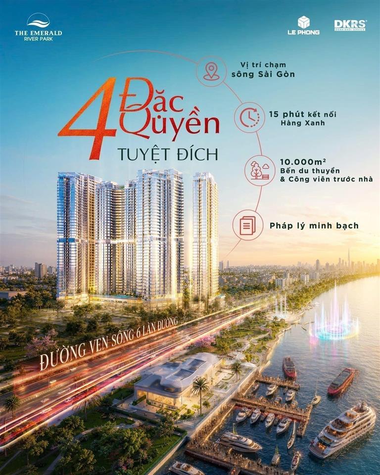 The Emerald River Park mảnh ghép mới trên bản đồ bất động sản ven sông chỉ với 200tr/10%