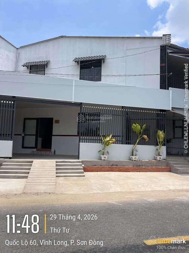 Nhà mặt tiền 1 trệt 1 lầu, phường sơn đông, vĩnh long