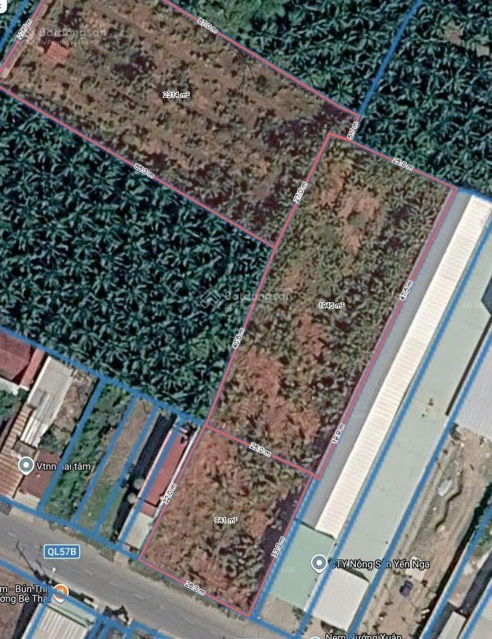 Đất mặt tiền ql 57b kcngiao long bến tre