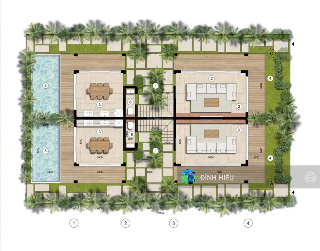 Đầu tư biệt thự cho thuê, kết hợp nghỉ dưỡng diện tích 200m2, 15 tỷ tại libera nha trang, vĩnh hoà