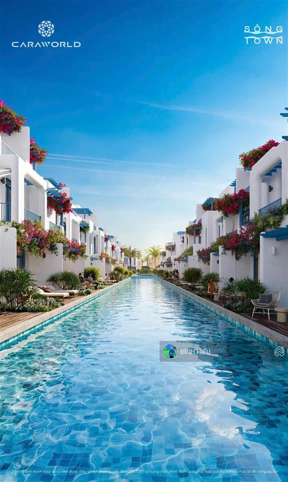 Cặp biệt thự sông town liền kề caraworld cam ranh phân khu hy lạp 5 sông lười chung mặt đại lộ 30m