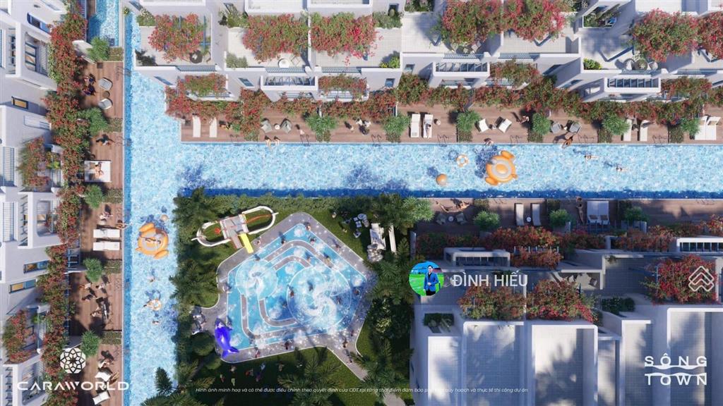 Cặp biệt thự sông town liền kề caraworld cam ranh phân khu hy lạp 5 sông lười chung mặt đại lộ 30m