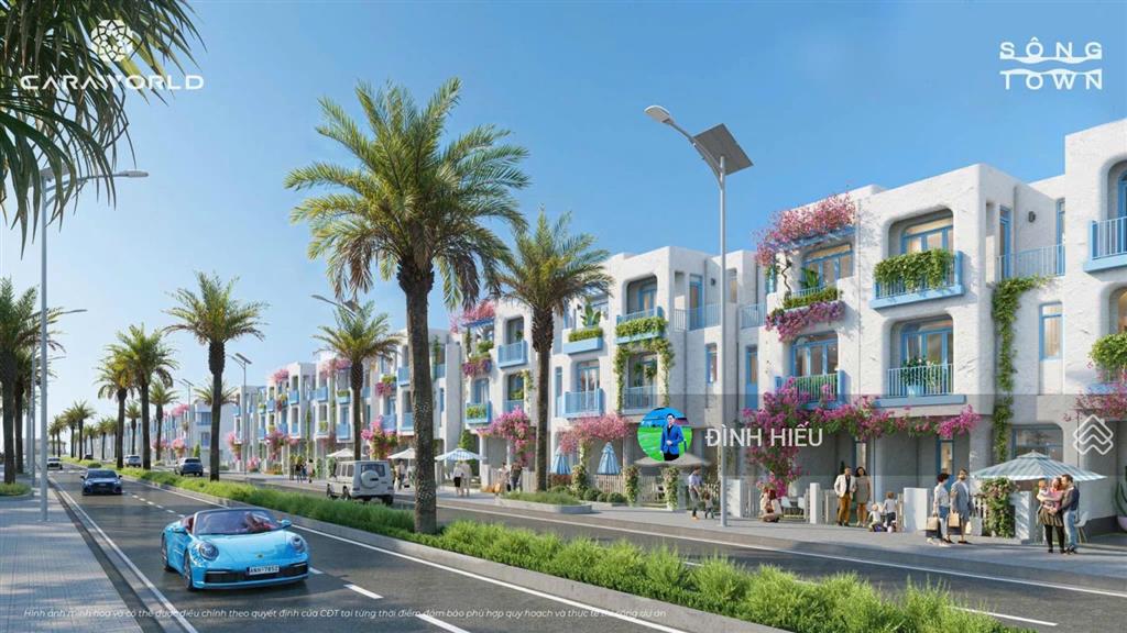 Cặp biệt thự sông town liền kề caraworld cam ranh phân khu hy lạp 5 sông lười chung mặt đại lộ 30m