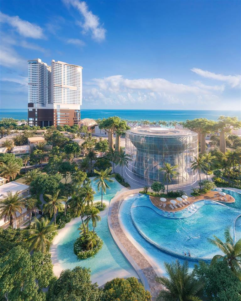 Căn hộ premium ocean suite view biển 75m2 tầng cao 2x, toà the paramount, libera nha trang