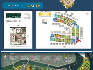 The charm  bán căn hộ 2pn 2wc tại charmora city, 5,3 tỷ, 71,1m2, giá gốc chủ đầu tư