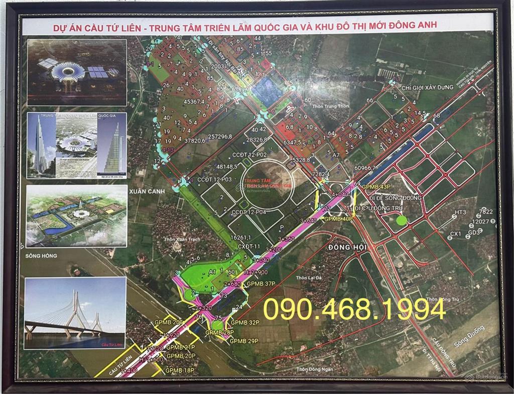 Chuyển nhượng 80m đất dịch vụ đông hội 2 mặt thoáng đường trước nhà 25m nhìn ra đường dẫn tứ liên