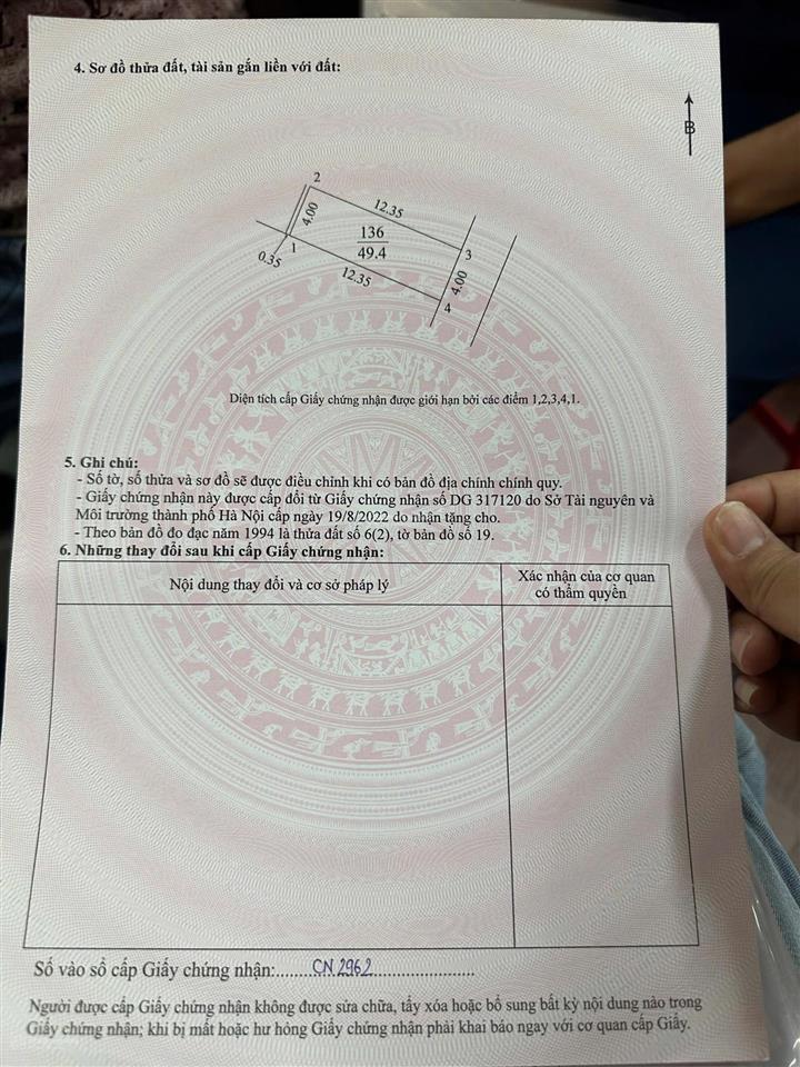 Chính chủ cần bán gấp 50m đông hội đầu cầu tứ liên, ngõ thông ô tô cách 1 nhà ra trục 17m
