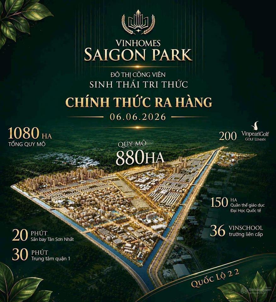 Vinhomes hóc môn chỉ từ 2,1 tỷ vốn tự có đón đầu siêu đô thị phía tây bắc tp.hcm