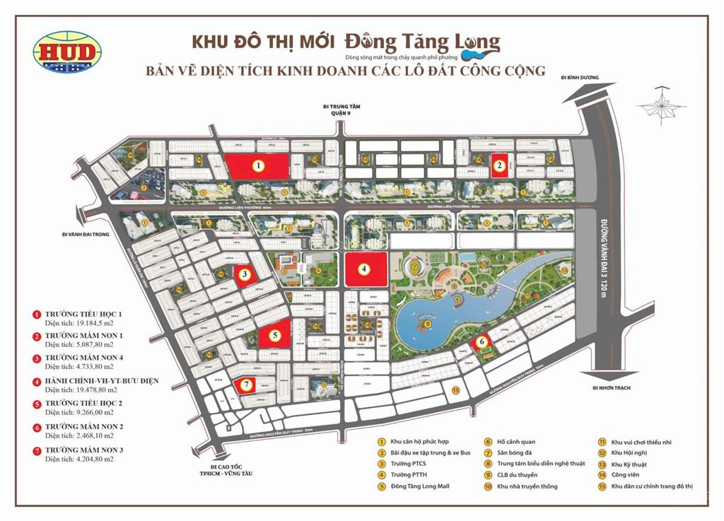 Bán đất nền giáo dục và đào tạo  dự án khu đô thị mới đông tăng long