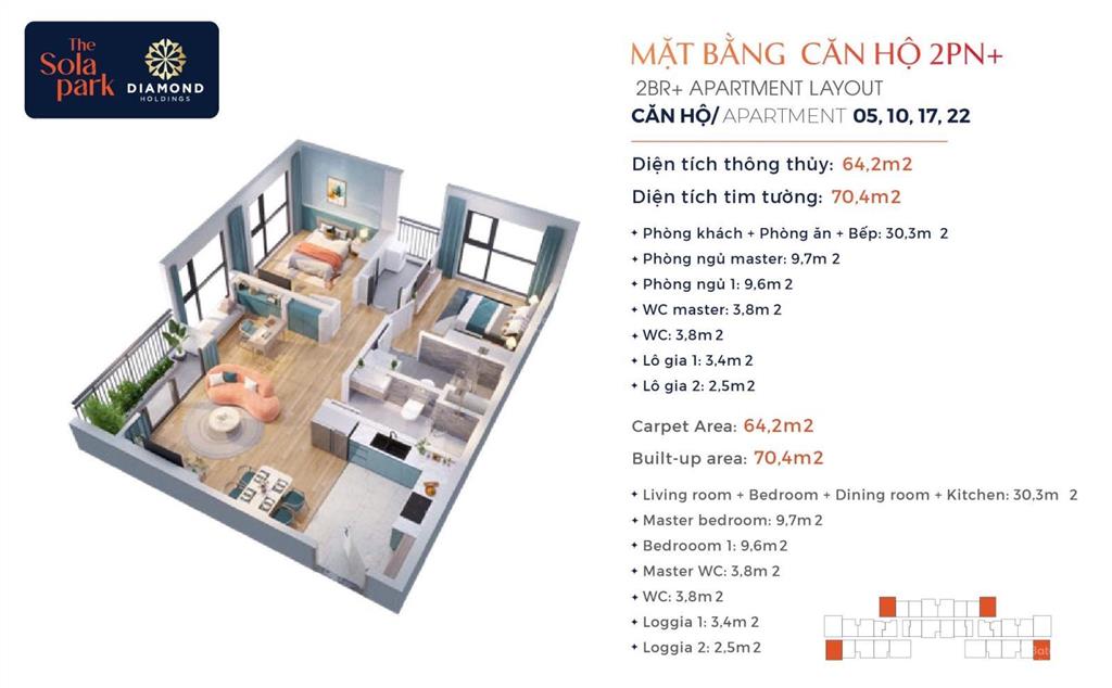 Quỹ 120 căn chuyển nhượng chính chủ (1  3pn)sola park, victoria có hỗ trợ vay 0% thủ tục nhanh gọn