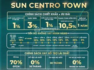 Căn hộ 1n+  2 tỷ 3 nhận nhà view biển sun centro town. em ninh tự tin vận hành 6 năm hoàn vốn