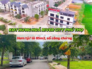 Hơn tỷ lô 85m2  chính chủ bán đất ở kđt hưng hoá tam nông phú thọ