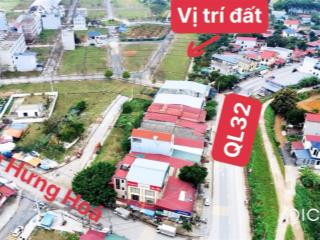 Em có mảnh 250m2 cạnh chợ hưng hoá phú thọ và ql32 bán gấp chỉ 14,5tr/m2