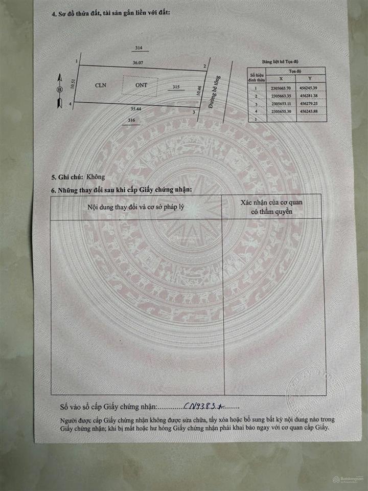 Chính chủ bán 366m tai cư yên lương sơn