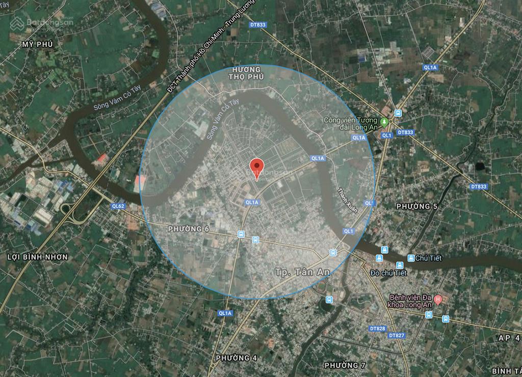 Bán nhà mặt phố đường hùng vương, khu dân cư idico tân an, 45 tỷ, 180m2