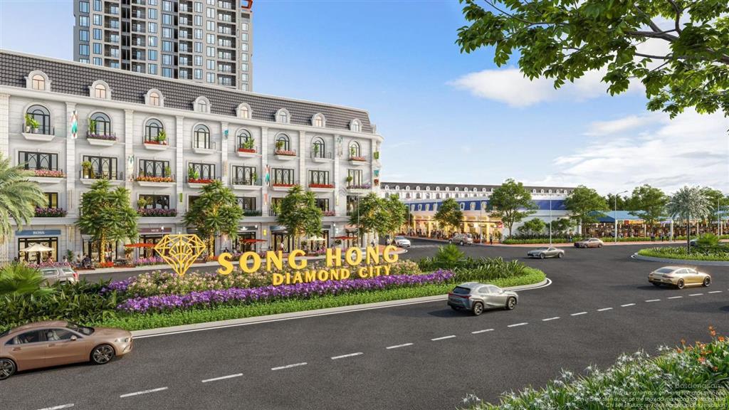 Bán shophouse 90m2 ở sông hồng diamond city, giá tốt 13 tỷ vnd, 6pn, 6wc, 5 tầng, đông nam