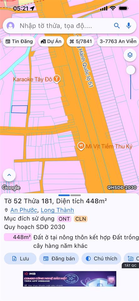 Đất vườn an phước 448m2 gần ql51 đón sóng sân bay long thành & tttm 77ha chỉ 4,2 tỷ