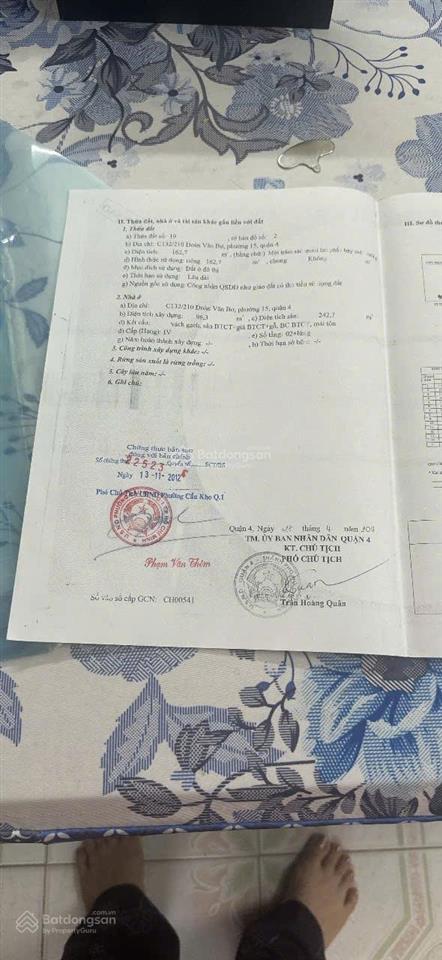 Bán nhà riêng tại c132/200 đoàn văn bơ, 14,5 tỷ, 163 m2, giá cực chất