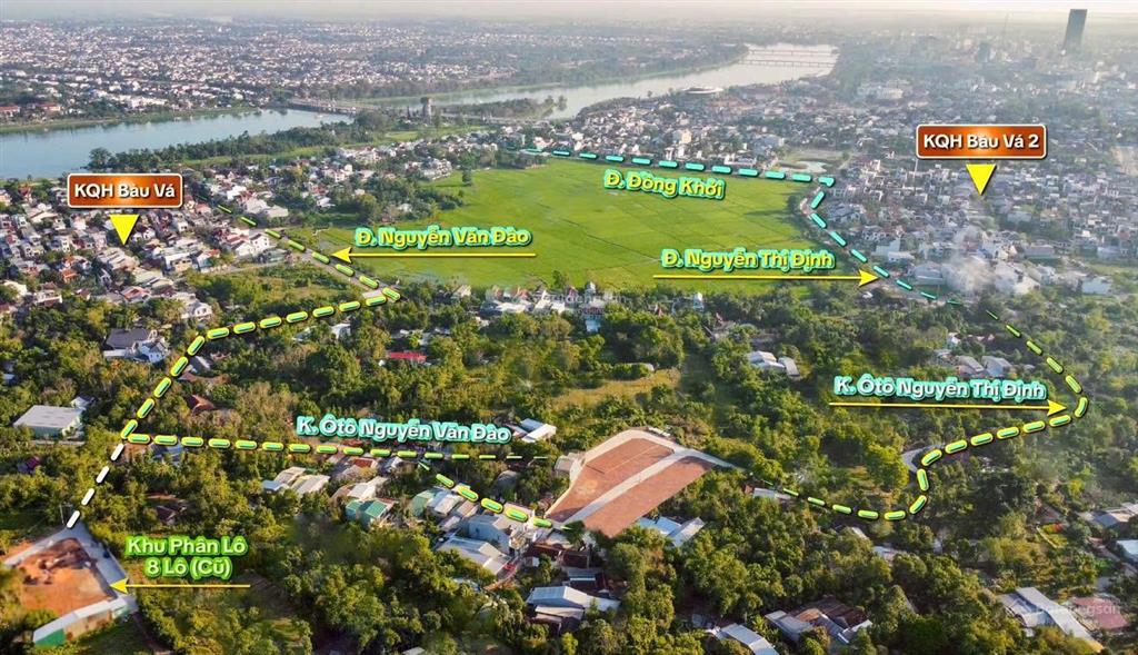 Đất khu xen ghép bàu vá đẹp view vincom  giá chỉ 1 tỷ6**