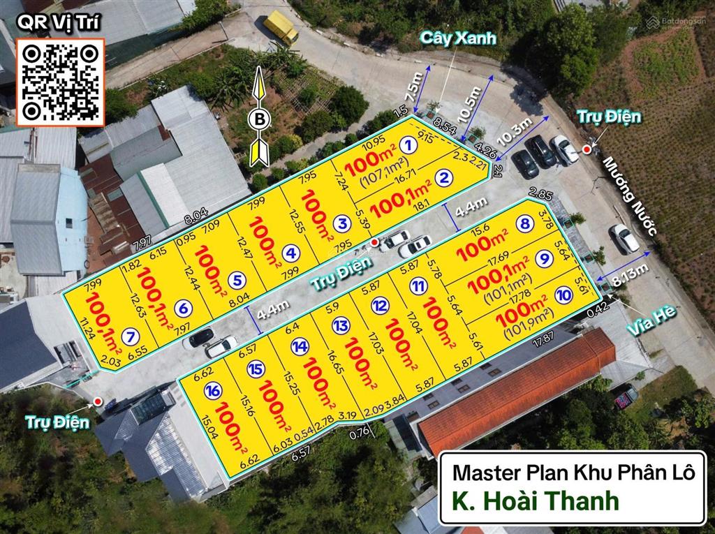 Dãy phân lô hoài thanh gần cầu nguyễn hoàng, giá tốt đầu tư