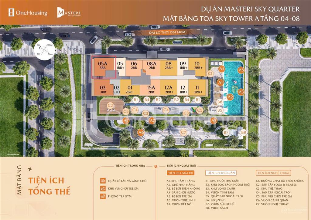 Căn hộ chung cư bán tại masteri sky quarter, 4,91 tỷ, 67,4m2, 3pn, 2wc, hàng hiếm!