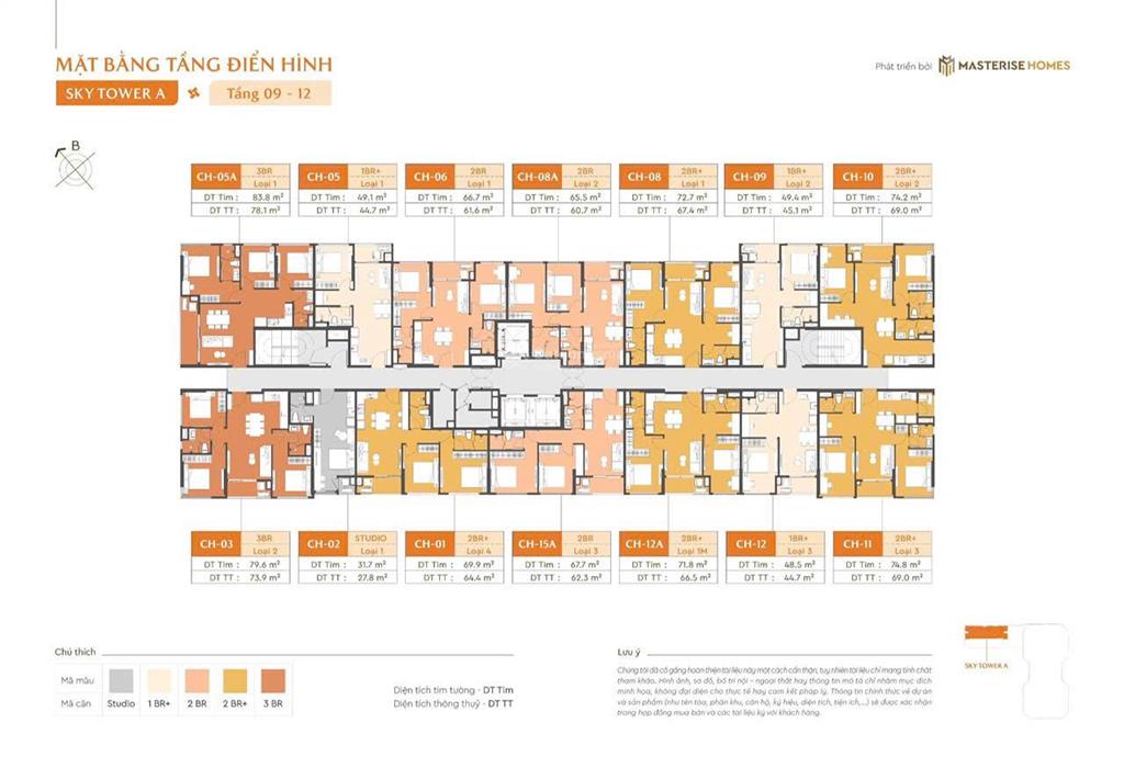 Căn hộ chung cư bán tại masteri sky quarter, 4,91 tỷ, 67,4m2, 3pn, 2wc, hàng hiếm!