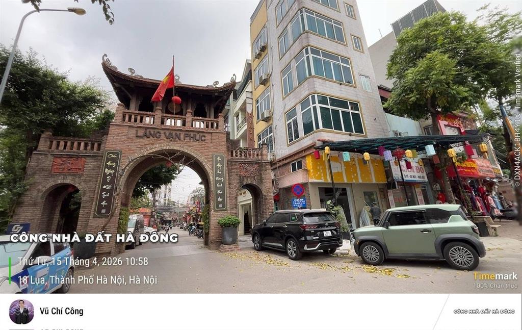 Bán nhà lô góc vạn phúc, hà đông, 60m², 3 tầng, ô tô tránh, giá 13 tỷ, vị trí đẹp gần tố hữu