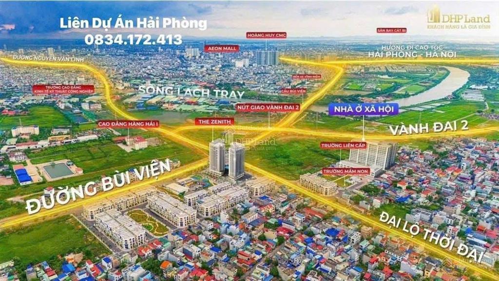 Bán gấp cc 2pn 2wc the zenith hải phòng, 66m2, 2,312 tỷ vnd  kế cận aeonmall 0981 582 ***