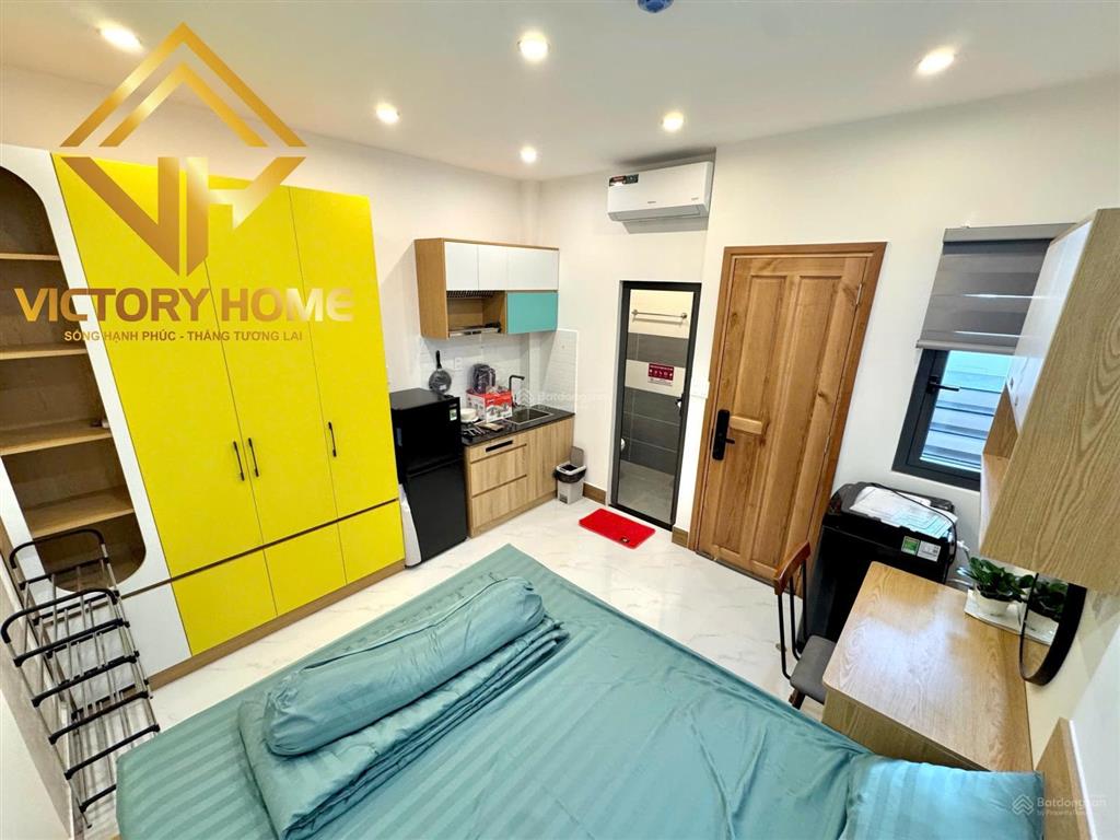 Studio cửa sổ cao cấp, đầy đủ nội thất mới 100% như ảnh