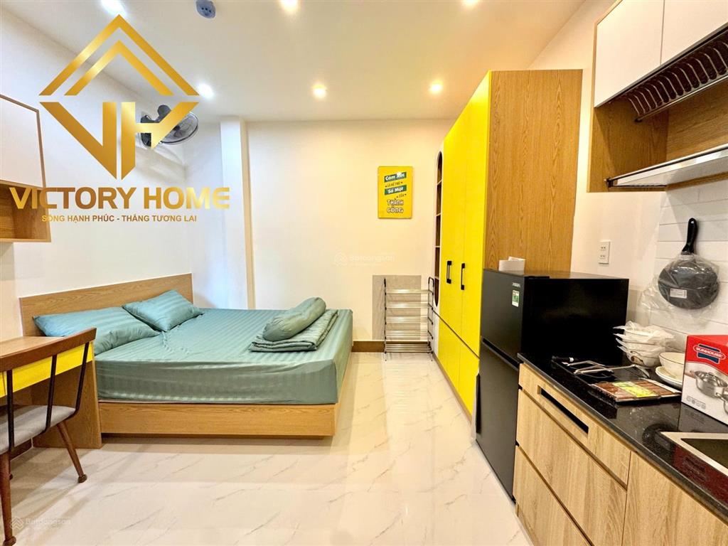 Studio cửa sổ cao cấp, đầy đủ nội thất mới 100% như ảnh