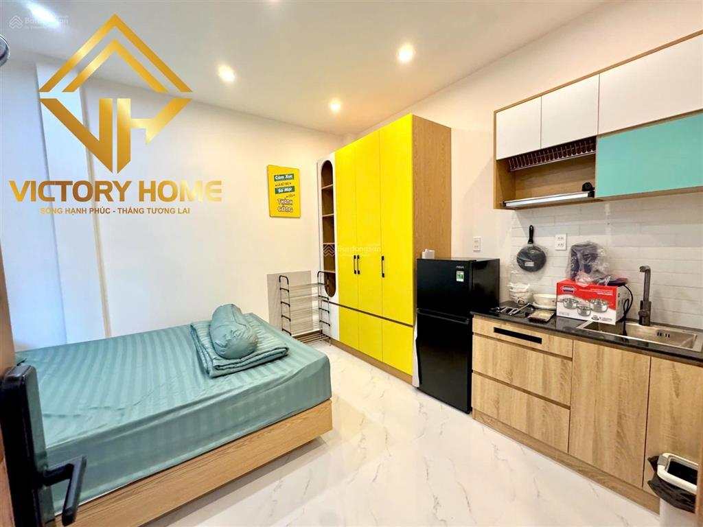 Studio cửa sổ cao cấp, đầy đủ nội thất mới 100% như ảnh