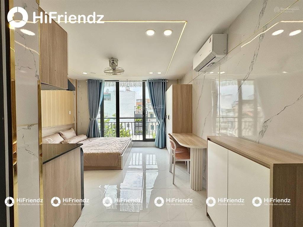 Studio bancol thoáng, mát, thiết kế hiện đại, nội thất mới 100% như ảnh