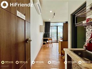 Studio bancol thiết kế thoáng mát, đầy đủ nội thất như ảnh