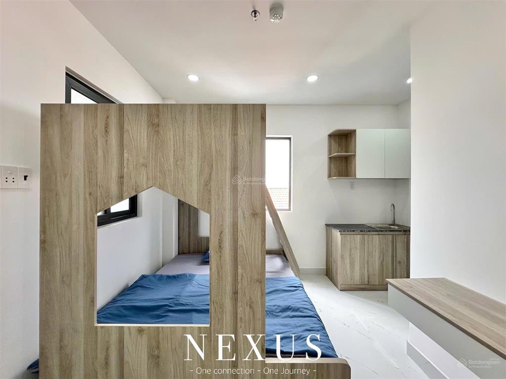 Studio 2 không gian ngủ mới khai trương, đầy đủ nội thất, thang máy, hầm xe rộng