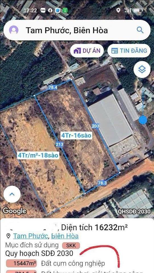 Cần bán gấp lô đất trong kcn biên hòa, đồng nai