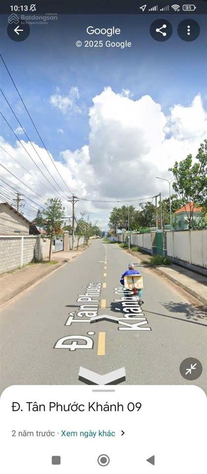 Bán lô đất mặt tiền đường nhựa tân phước khánh, tân uyên, bình dương