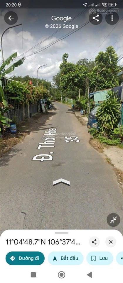 Bán lô đất đường nhựa thổ cư giá cực kỳ rẻ tại bến cát, bình dương