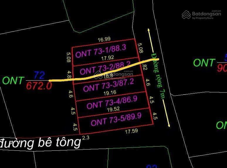 Bán đất ở minh tân, 1,68 tỷ, 88 m2, mặt tiền 4.82m, ngõ 5m
